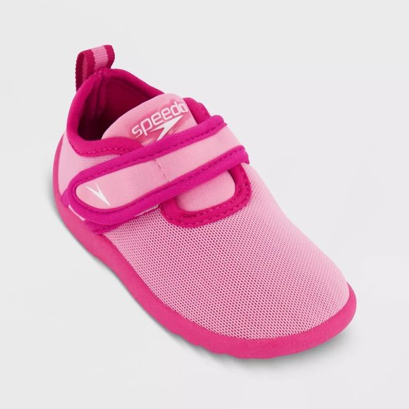 Speedo Toddler Girls' Pink Shore Explore Quick-Drying Water Shoes Size 11-12